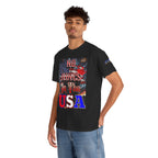 No Kings in the USA Unisex Heavy Cotton Gildan Tee, Casual Wear, Gift for Activists, Comfortable Protest Wear