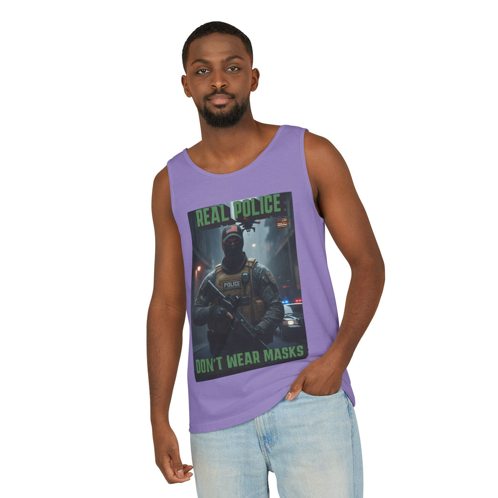 Real Police Don't Wear Masks Unisex Cotton Tank Top