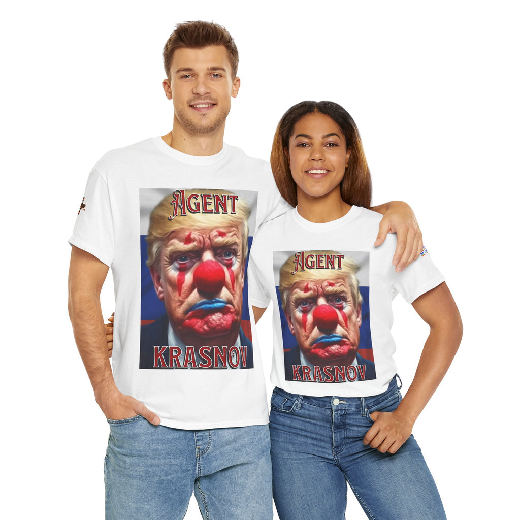 Agent Krasnov Unisex Heavy Cotton Gildan Tee, Casual Wear, Gift for Activists, Comfortable Protest Wear