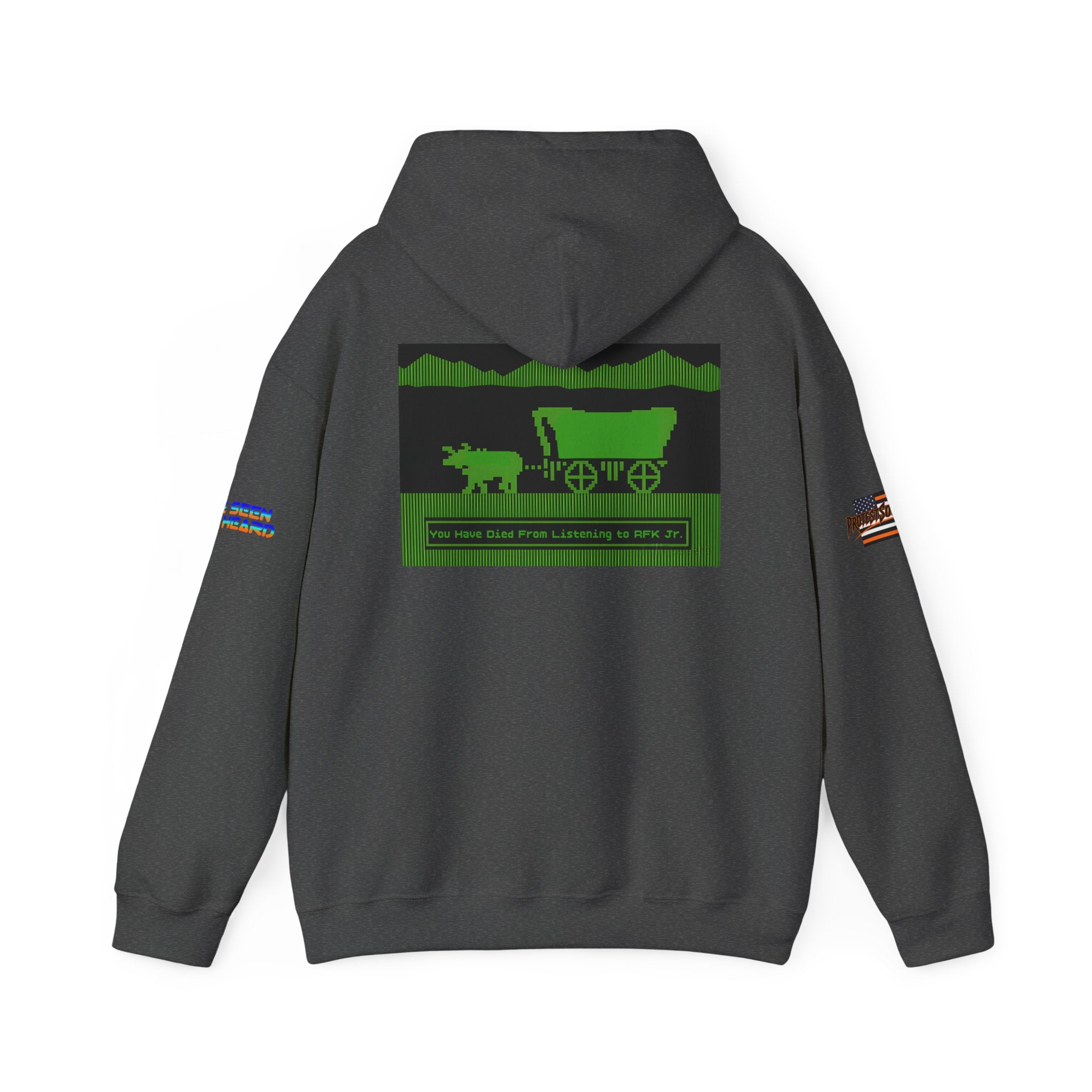 RFK Jr. Kills Unisex Heavy Blend Gildan Hoodie Sweatshirt, Casual Wear, Gift for Activists, Comfortable Protest Wear