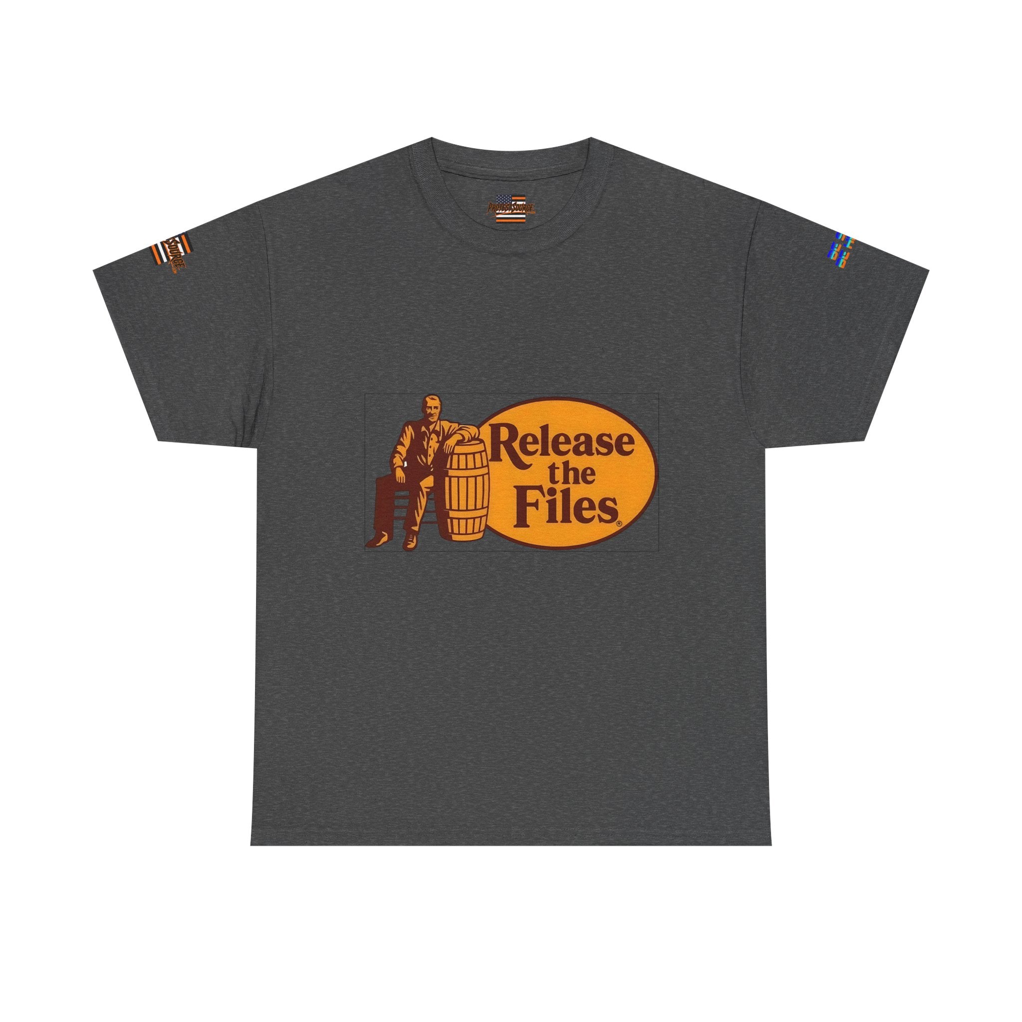 Release the Files Unisex Heavy Cotton Gildan Tee, Casual Wear, Gift for Activists, Comfortable Protest Wear