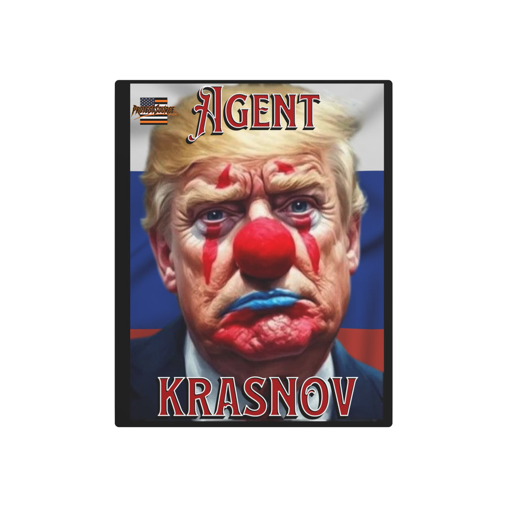 Agent Krasnov 16"X20" Aluminum Metal Protest Sign