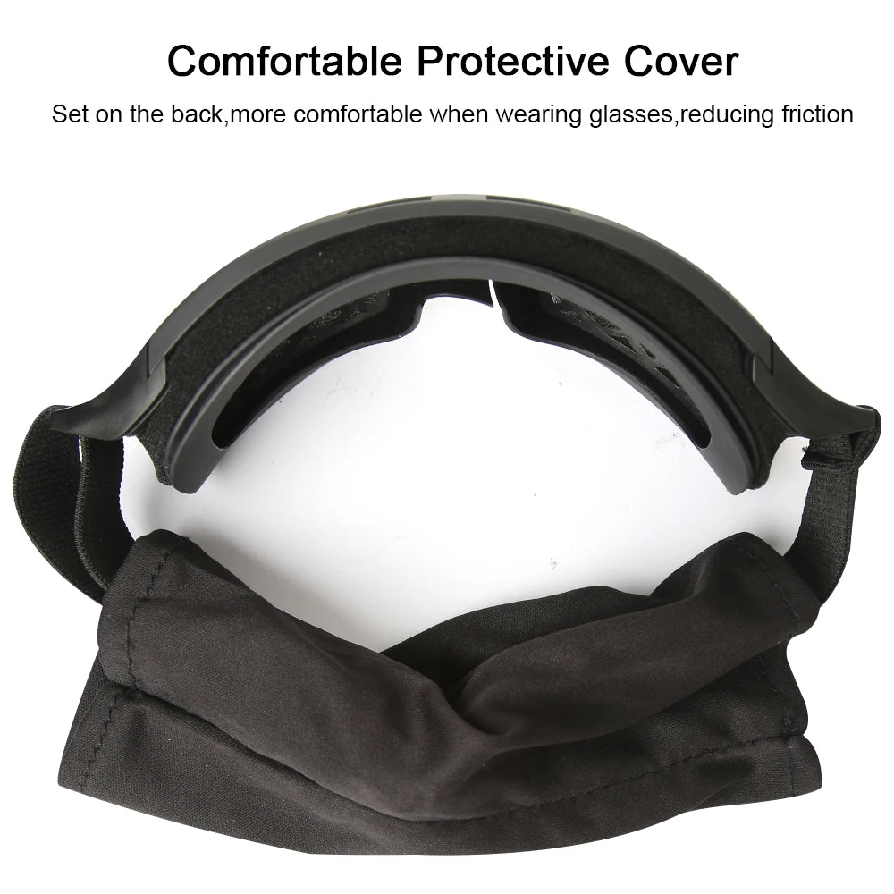 Tactical Goggles 3 Lens Windproof, Dustproof Glasses, CS Safe Protection