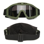 Tactical Goggles 3 Lens Windproof, Dustproof Glasses, CS Safe Protection