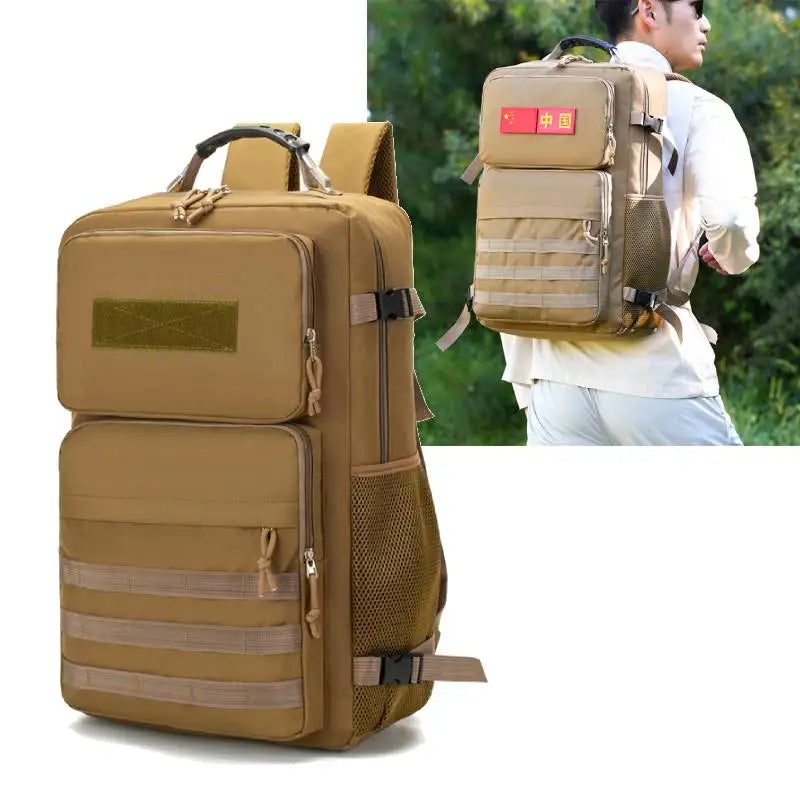 25L Molle Day pack with 3 Compartments and 2 Water Bottle Pockets