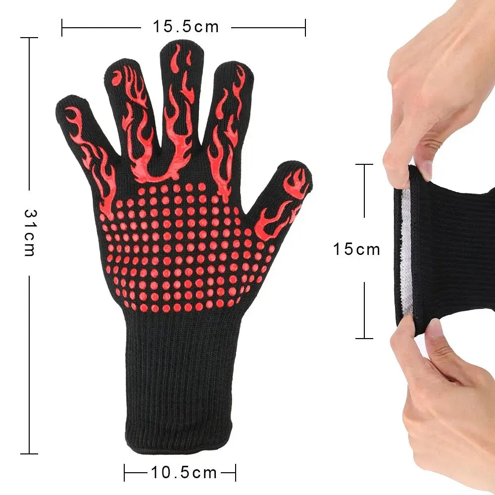 Flame Retardant, Non-slip, Fireproof, Extreme Heat Resistant Gloves