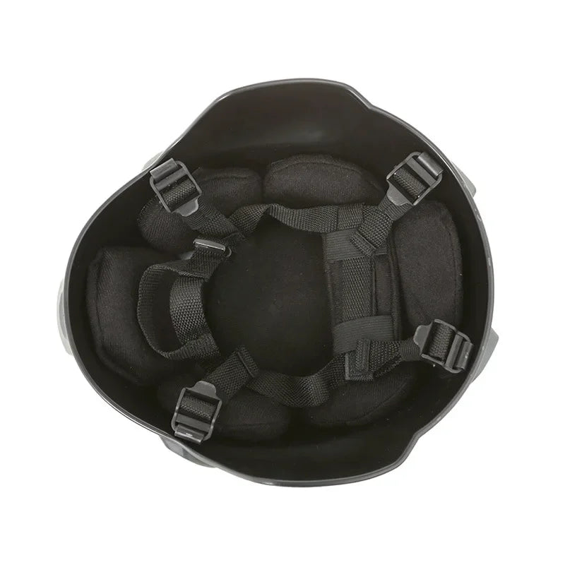 FAST style Paintball and Airsoft Protective Helmet with Velcro and Headlamp Mounts