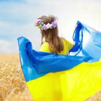 90x150cm Polyester Ukraine Flag