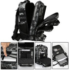 45L Molle Tactical Backpack with 4 Compartments and 2 Water Bottle Pockets