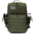 45L Molle Tactical Backpack with 4 Compartments and 2 Water Bottle Pockets