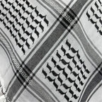 Classical Black and White Keffiyeh/Shemagh Scarf for Men and Women