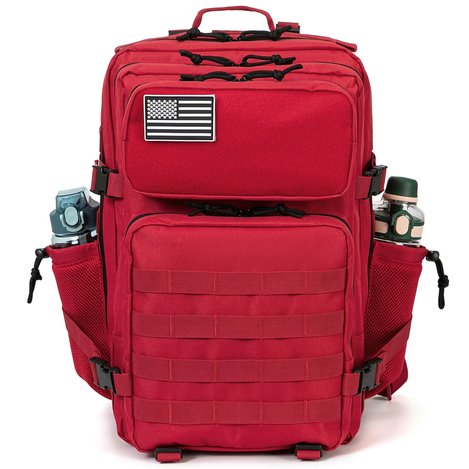45L Molle Tactical Backpack with 4 Compartments and 2 Water Bottle Pockets