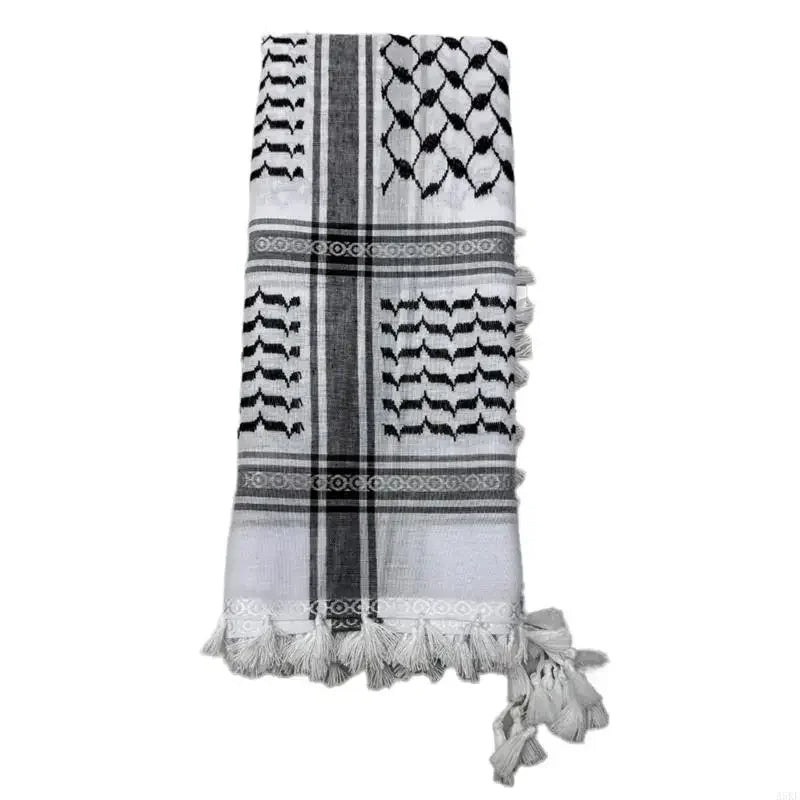 Classical Black and White Keffiyeh/Shemagh Scarf for Men and Women