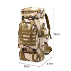 80L Molle Tactical Rucksack with 6 compartments