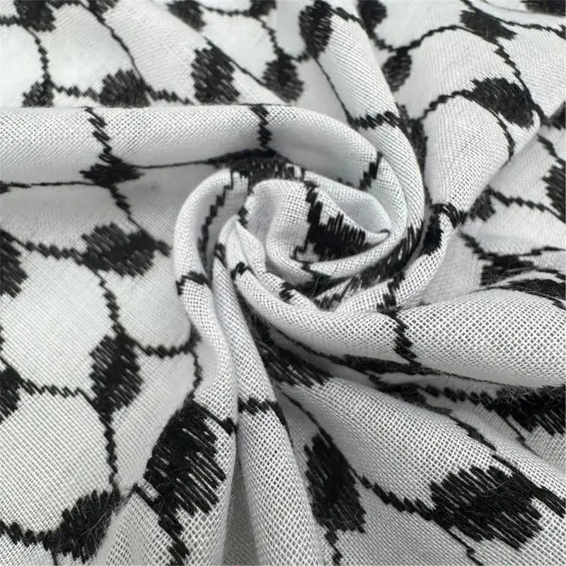 Classical Black and White Keffiyeh/Shemagh Scarf for Men and Women