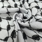 Classical Black and White Keffiyeh/Shemagh Scarf for Men and Women