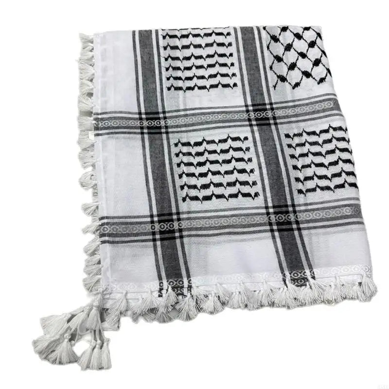 Classical Black and White Keffiyeh/Shemagh Scarf for Men and Women