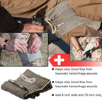 17pcs IFAK First Aid Kit with Tourniquet, Hemhorragic Pressure Bandage, and Splint